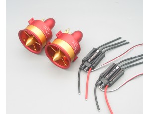 JP Hobby 70mm 12 Blade Full Metal Counter Rotating EDF Set Power Combo For 6S 